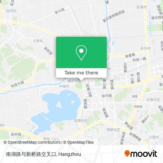 南湖路与新桥路交叉口 map