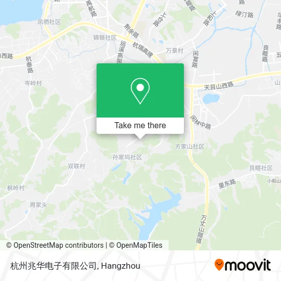 杭州兆华电子有限公司 map