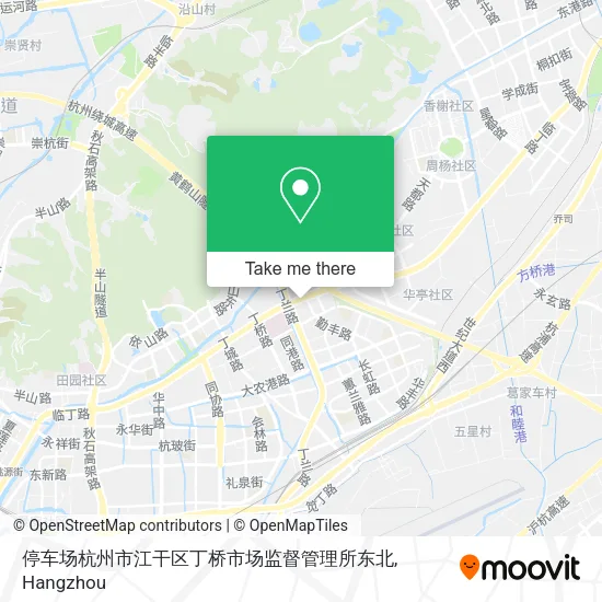 停车场杭州市江干区丁桥市场监督管理所东北 map