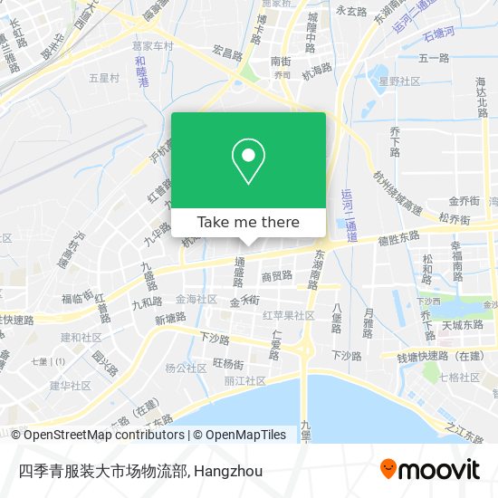 四季青服装大市场物流部 map