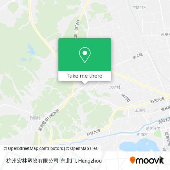 杭州宏林塑胶有限公司-东北门 map