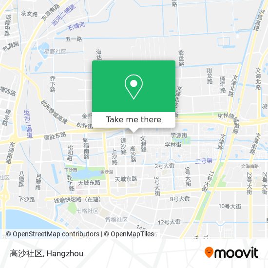 高沙社区 map