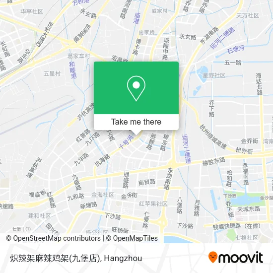 炽辣架麻辣鸡架(九堡店) map