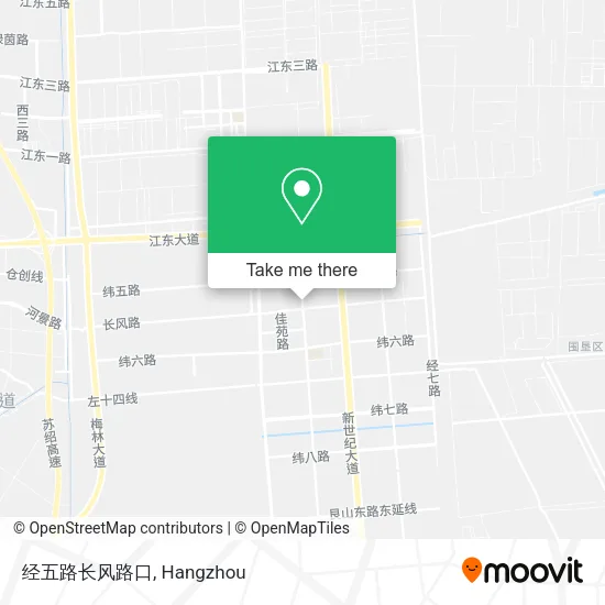 经五路长风路口 map