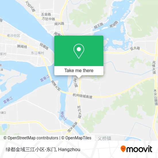 绿都金域三江小区-东门 map
