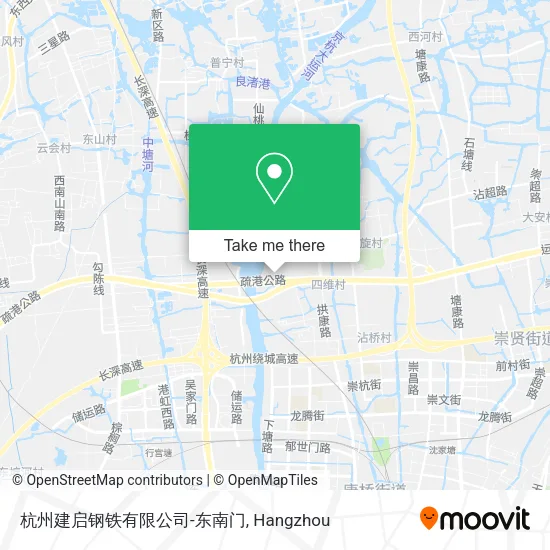 杭州建启钢铁有限公司-东南门 map