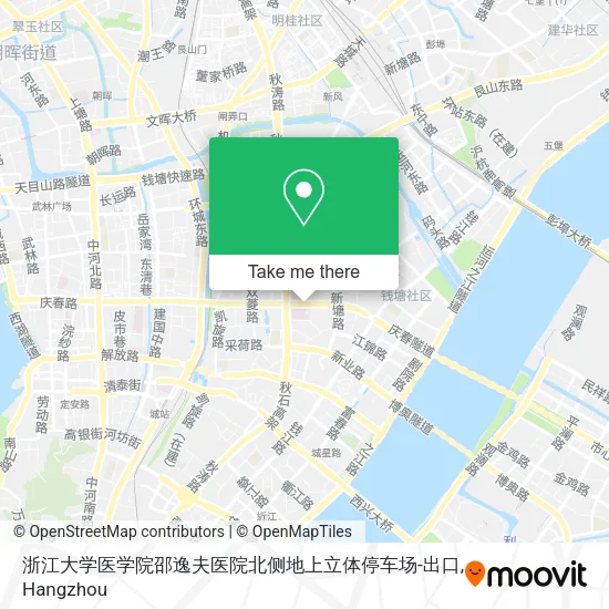 浙江大学医学院邵逸夫医院北侧地上立体停车场-出口 map