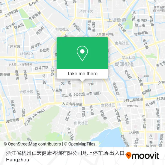 浙江省杭州仁宏健康咨询有限公司地上停车场-出入口 map