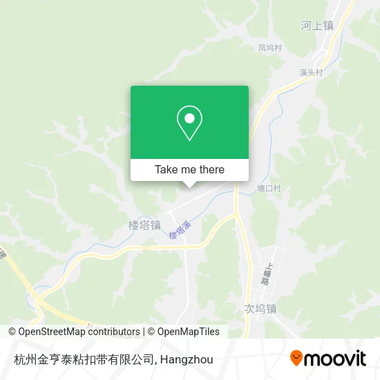 杭州金亨泰粘扣带有限公司 map