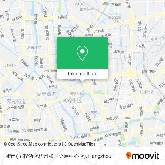 街电(星程酒店杭州和平会展中心店) map