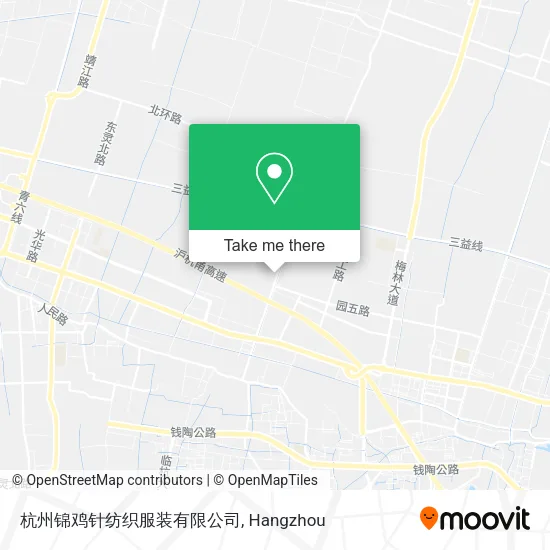 杭州锦鸡针纺织服装有限公司 map
