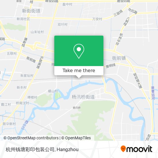 杭州钱塘彩印包装公司 map