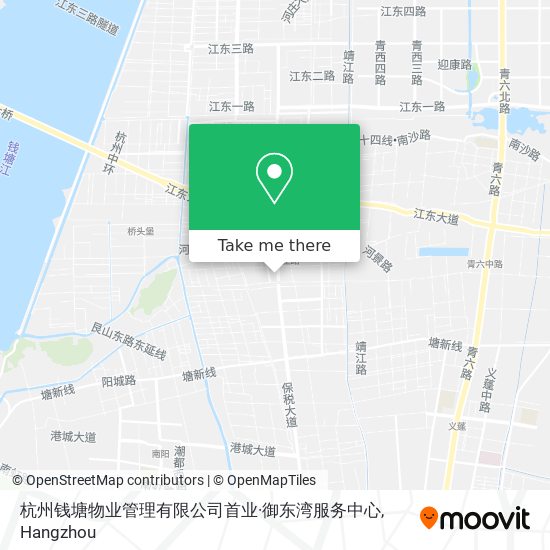 杭州钱塘物业管理有限公司首业·御东湾服务中心 map
