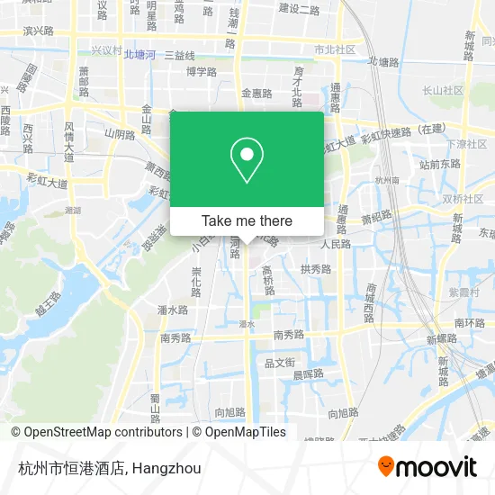 杭州市恒港酒店 map