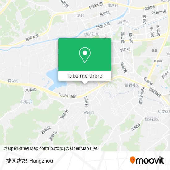 捷园纺织 map
