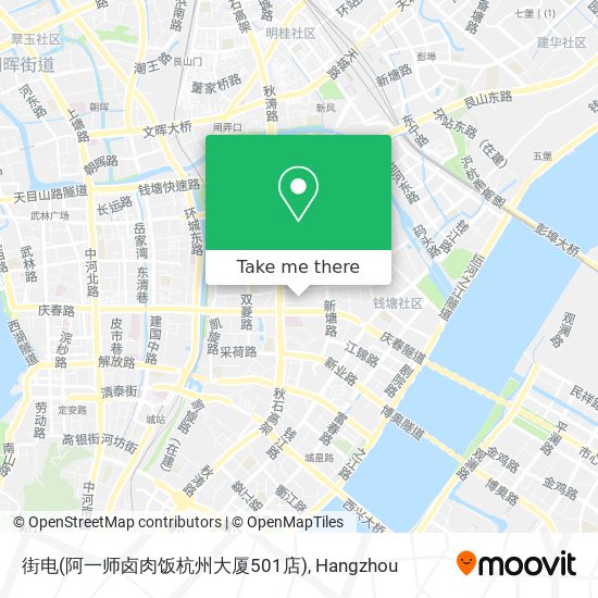 街电(阿一师卤肉饭杭州大厦501店) map