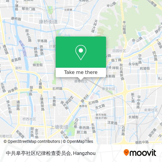 中共皋亭社区纪律检查委员会 map