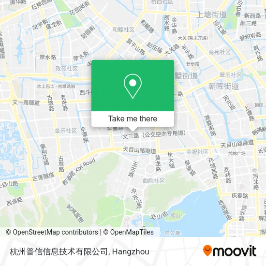 杭州普信信息技术有限公司 map