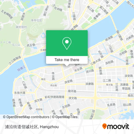 浦沿街道信诚社区 map
