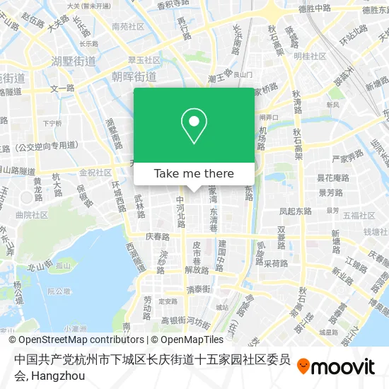 中国共产党杭州市下城区长庆街道十五家园社区委员会 map