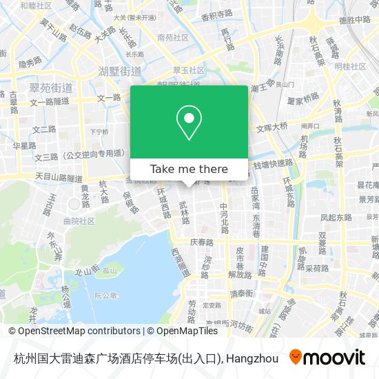 杭州国大雷迪森广场酒店停车场(出入口) map