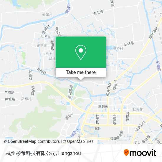 杭州杉帝科技有限公司 map