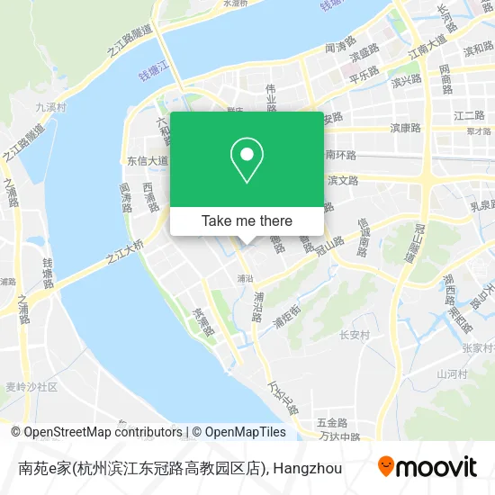 南苑e家(杭州滨江东冠路高教园区店) map