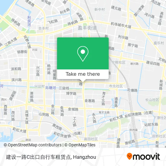 建设一路C出口自行车租赁点 map