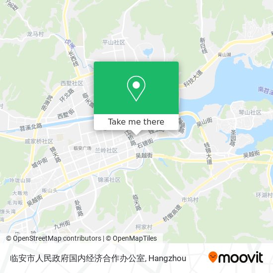 临安市人民政府国内经济合作办公室 map