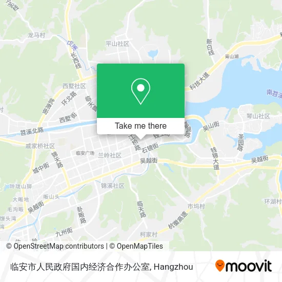 临安市人民政府国内经济合作办公室 map