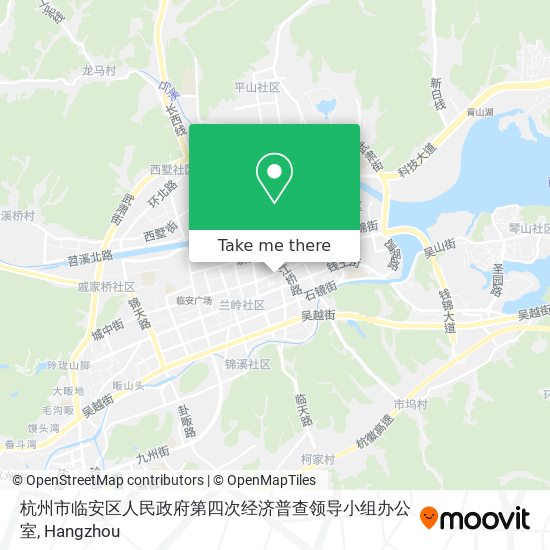 杭州市临安区人民政府第四次经济普查领导小组办公室 map