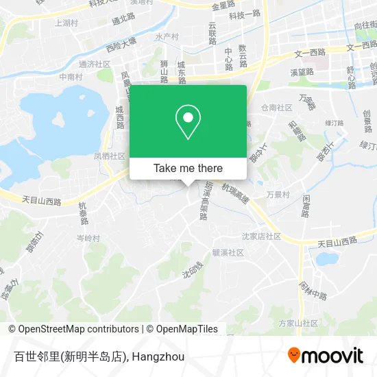 百世邻里(新明半岛店) map