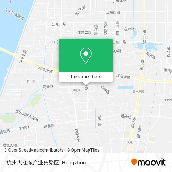 杭州大江东产业集聚区 map
