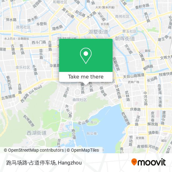 跑马场路-占道停车场 map