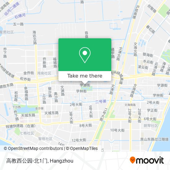 高教西公园-北1门 map