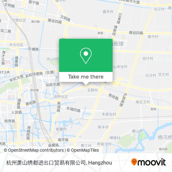 杭州萧山绣都进出口贸易有限公司 map