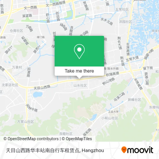 天目山西路华丰站南自行车租赁点 map