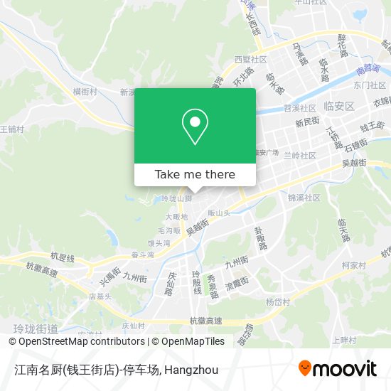 江南名厨(钱王街店)-停车场 map