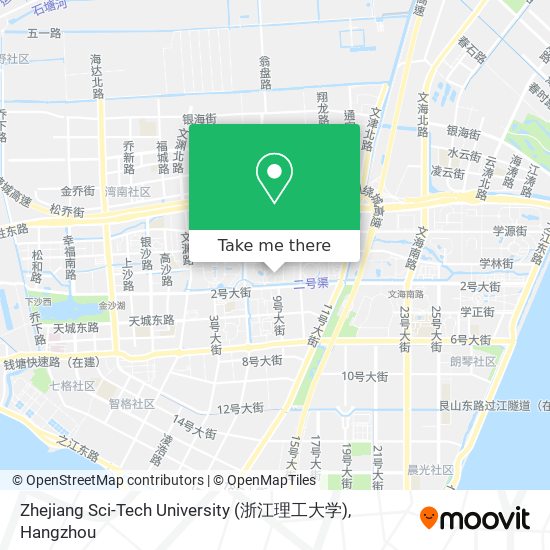 Zhejiang Sci-Tech University (浙江理工大学) map