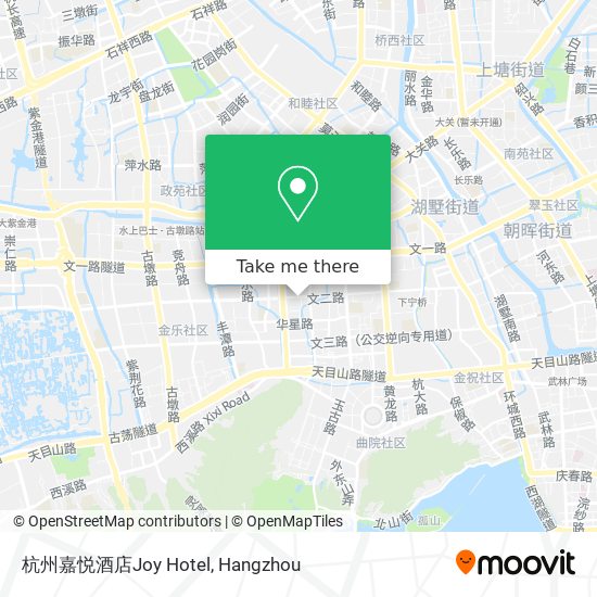 杭州嘉悦酒店Joy Hotel map