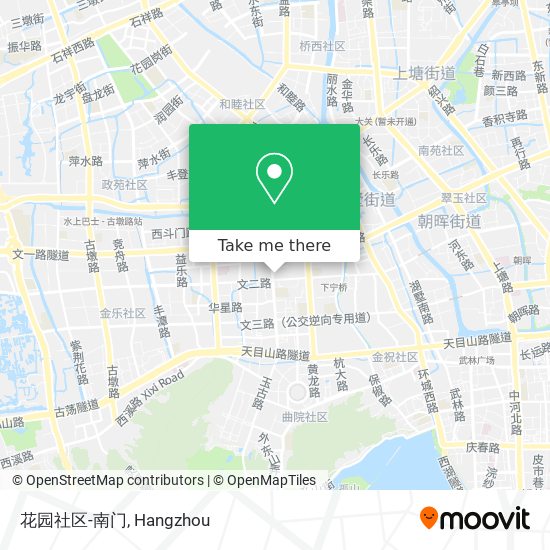 花园社区-南门 map