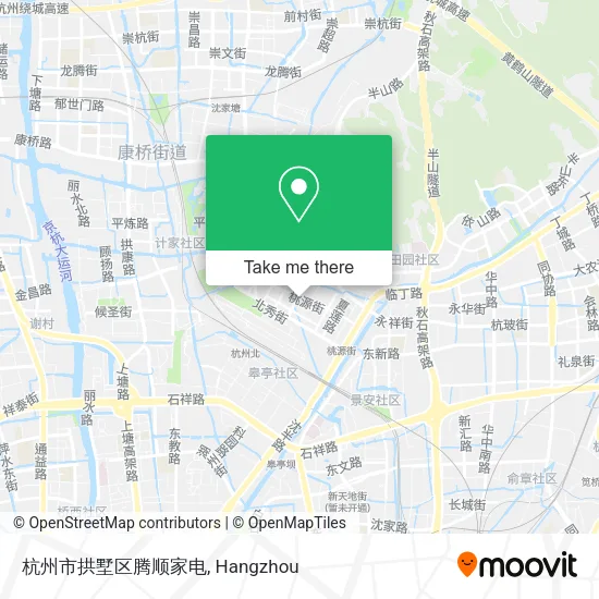 杭州市拱墅区腾顺家电 map