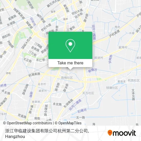浙江华临建设集团有限公司杭州第二分公司 map