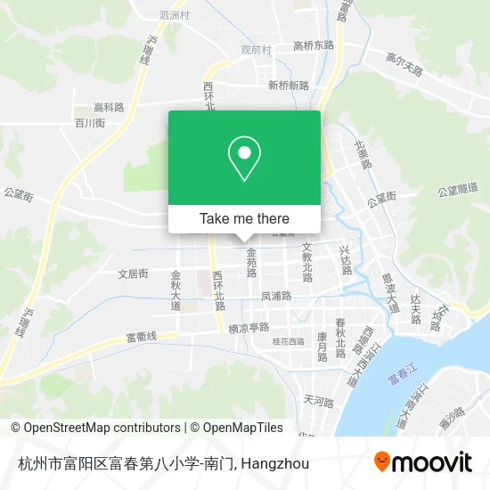 杭州市富阳区富春第八小学-南门 map
