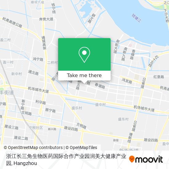 浙江长三角生物医药国际合作产业园润美大健康产业园 map