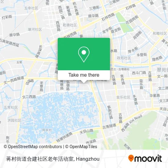 蒋村街道合建社区老年活动室 map