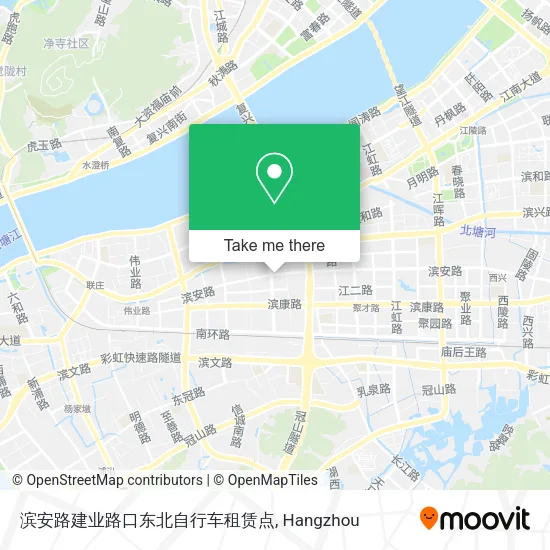 滨安路建业路口东北自行车租赁点 map
