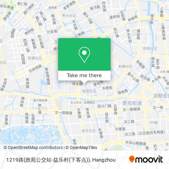 1219路(政苑公交站-益乐村(下客点)) map