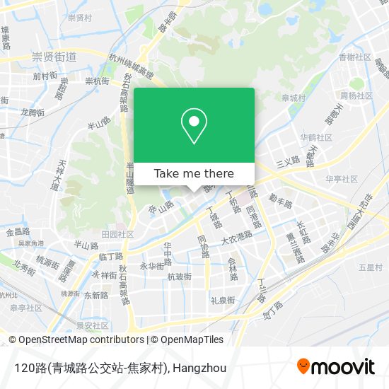 120路(青城路公交站-焦家村) map