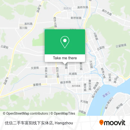 优信二手车富阳线下实体店 map